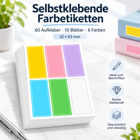 ⏰60 Aufbewahrungsetiketten für Aufbewahrungsbeutel