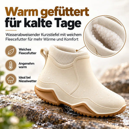 🧸 Damen-Regenboots – kuschelig gefüttert, stilvoll kombiniert 👢