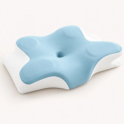 ✨ Ergonomisches 4D-Schmetterlingskissen aus Memory-Schaum – 🛏Weicher Schlafkomfort & angenehme Unterstützung für Kopf und Nacken