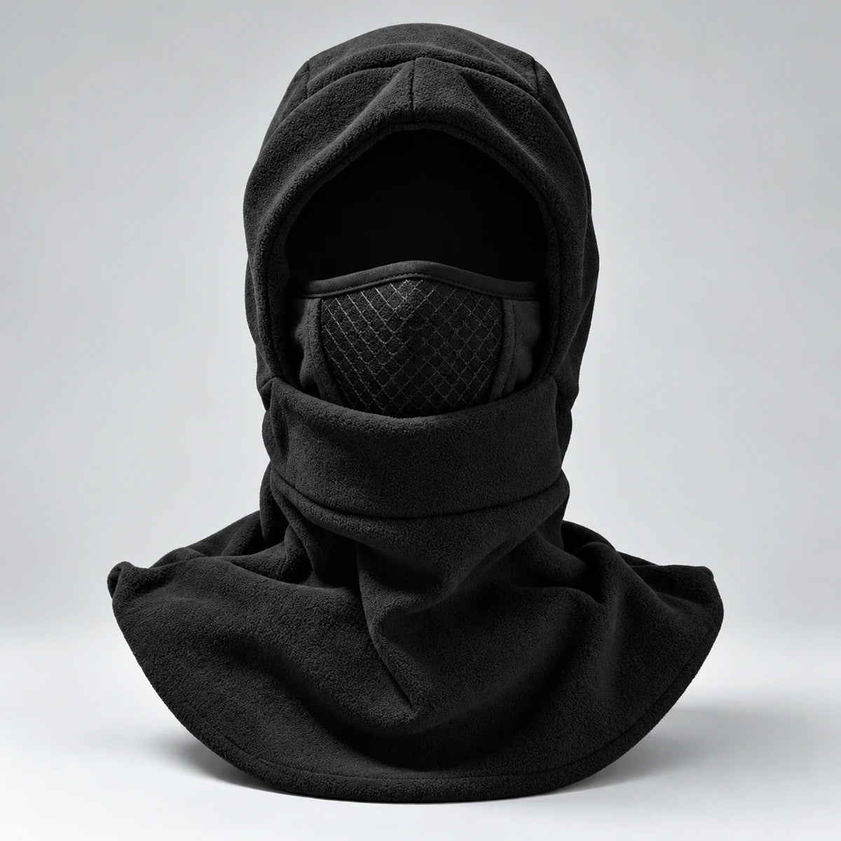 ✨❄️ 3-in-1 Thermo-Sturmhaube mit Fleece – Warme Kapuze mit Gesichtsmaske & Halswärmer für kalte Wintertage