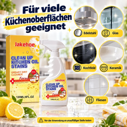 👑LETZTER TAG: 50 % RABATT⏰ – Küchen-Fettlöser gegen hartnäckige Öl- & Fettflecken