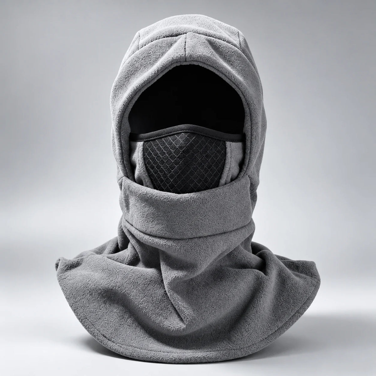 ✨❄️ 3-in-1 Thermo-Sturmhaube mit Fleece – Warme Kapuze mit Gesichtsmaske & Halswärmer für kalte Wintertage
