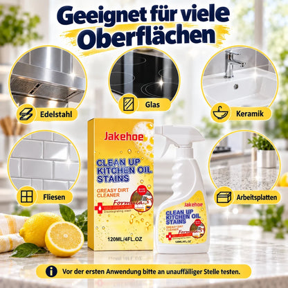 👑LETZTER TAG: 50 % RABATT⏰ – Küchen-Fettlöser gegen hartnäckige Öl- & Fettflecken