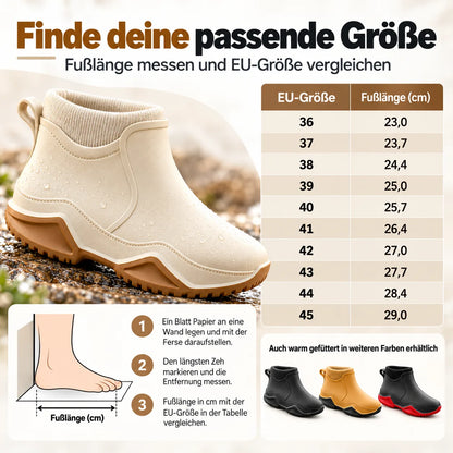 🧸 Damen-Regenboots – kuschelig gefüttert, stilvoll kombiniert 👢