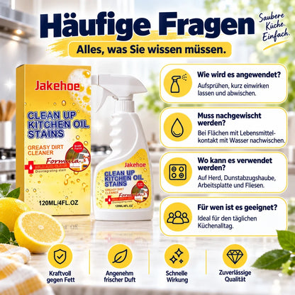 👑LETZTER TAG: 50 % RABATT⏰ – Küchen-Fettlöser gegen hartnäckige Öl- & Fettflecken