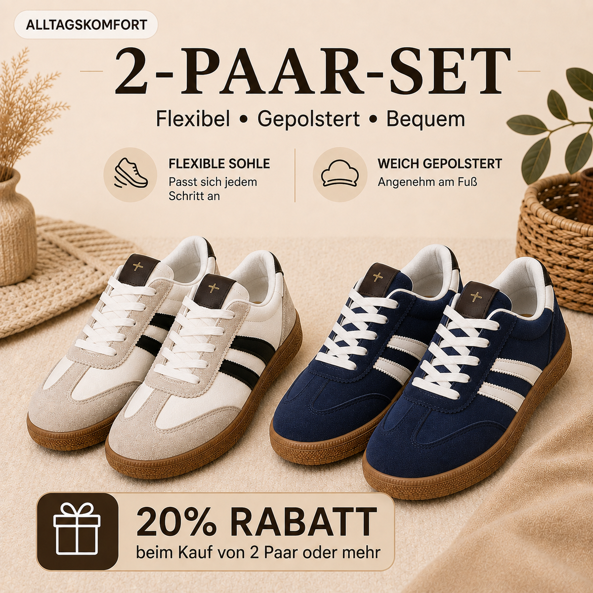 Mara | Bequeme Retro-Sneaker für Damen