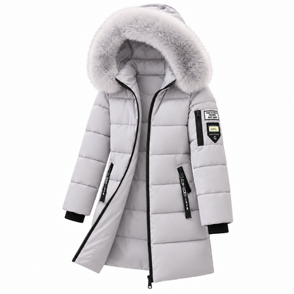 🚨 Winter-Bestseller: Jetzt 49% sparen! Warmer Damen-Wintermantel mit Kapuze und abnehmbarem Fellkragen