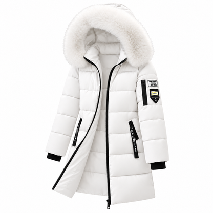 🚨 Winter-Bestseller: Jetzt 49% sparen! Warmer Damen-Wintermantel mit Kapuze und abnehmbarem Fellkragen