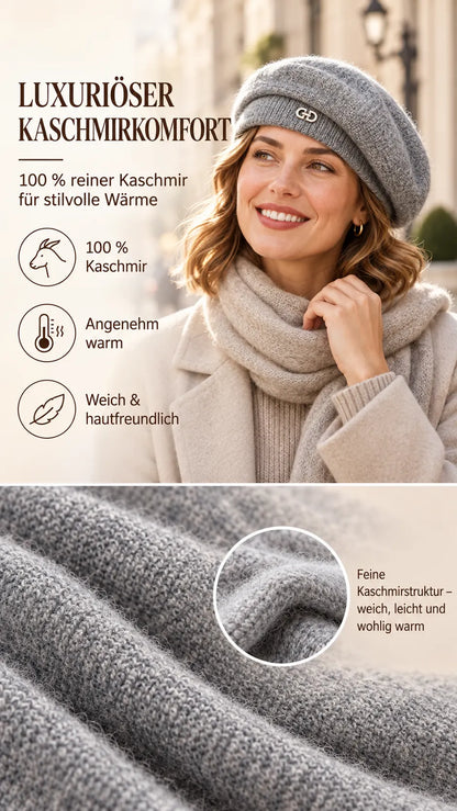 ✨ LETZTER TAG – 49 % RABATT 🔥❄️ Luxuriöse Damen-Kaschmir-Baskenmütze – Weicher & eleganter Winter-Look für jeden Anlass