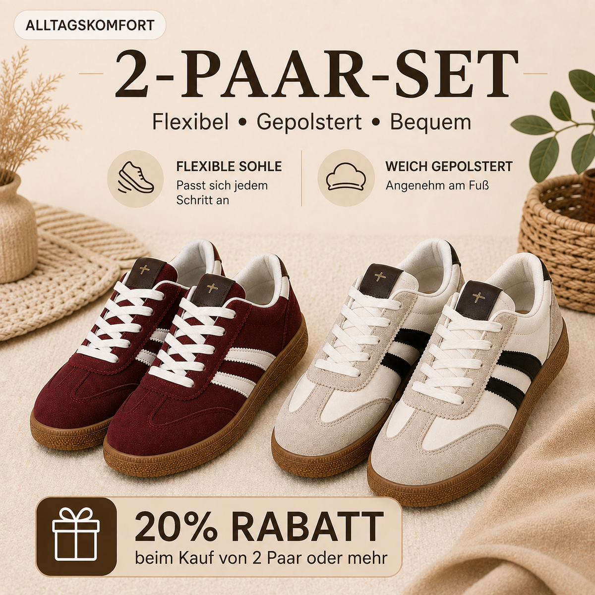 Mara | Bequeme Retro-Sneaker für Damen