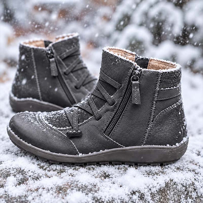 🔥 Letzter Tag: 50 % Rabatt – Wasserdichte orthopädische Damen-Lederstiefeletten