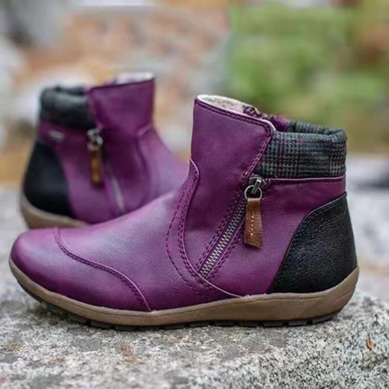 🔥 Letzter Tag: 50 % Rabatt – Wasserdichte orthopädische Damen-Lederstiefeletten