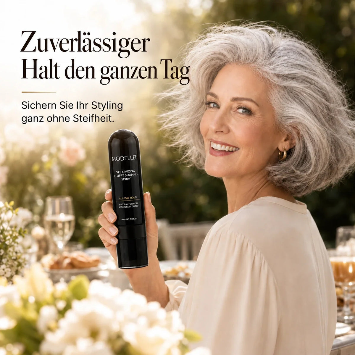 🔥LETZTER TAG: BIS ZU 80 % RABATT🔥 90 ml Volumen-Haarspray mit lang anhaltendem Halt und Pfirsichduft