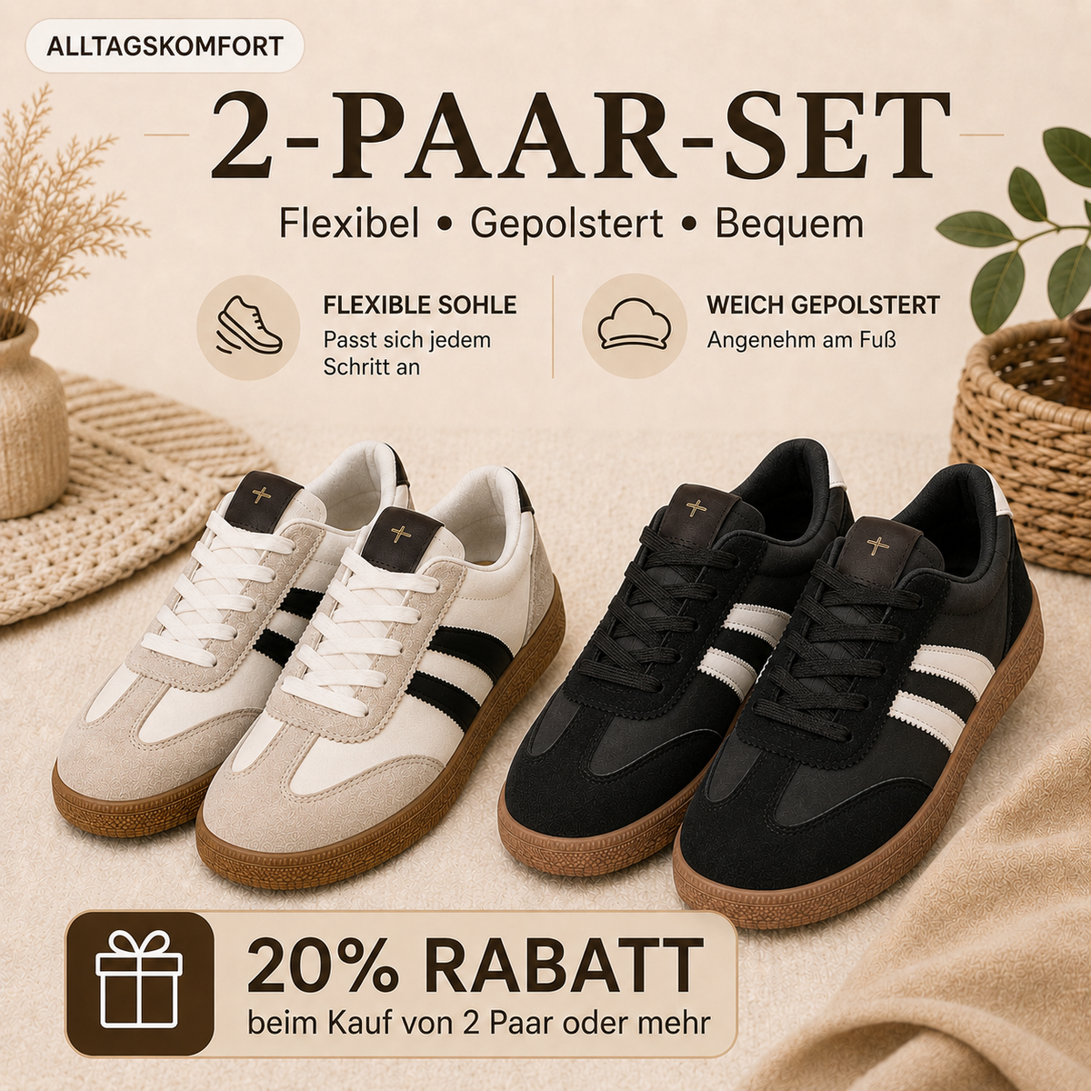 Mara | Bequeme Retro-Sneaker für Damen