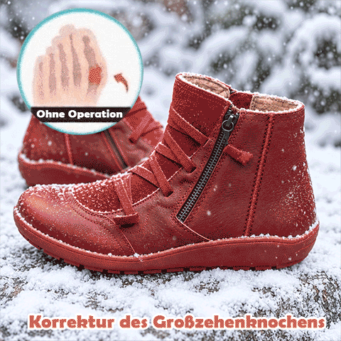 🔥 Letzter Tag: 50 % Rabatt – Wasserdichte orthopädische Damen-Lederstiefeletten