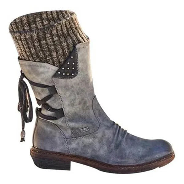 🔥 LETZTER TAG – 49 % RABATT 🔥 Damen Winterstiefel mit orthopädischer Unterstützung, Schleifendetail & warmer Wollfütterung