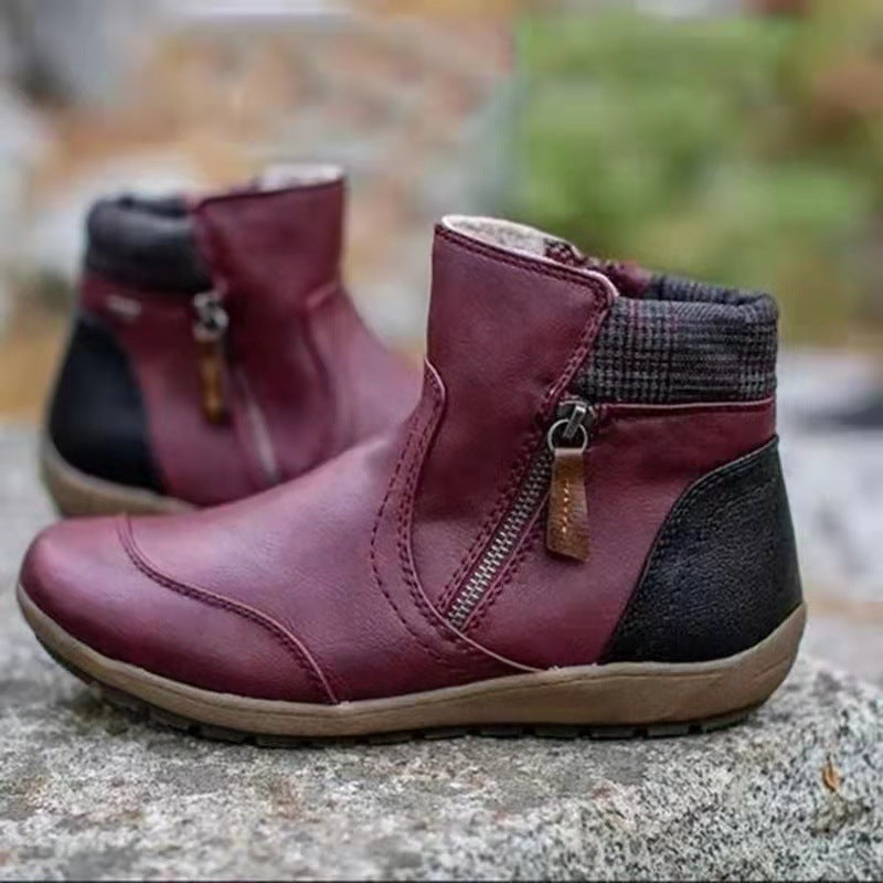 🔥 Letzter Tag: 50 % Rabatt – Wasserdichte orthopädische Damen-Lederstiefeletten
