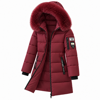 🚨 Winter-Bestseller: Jetzt 49% sparen! Warmer Damen-Wintermantel mit Kapuze und abnehmbarem Fellkragen