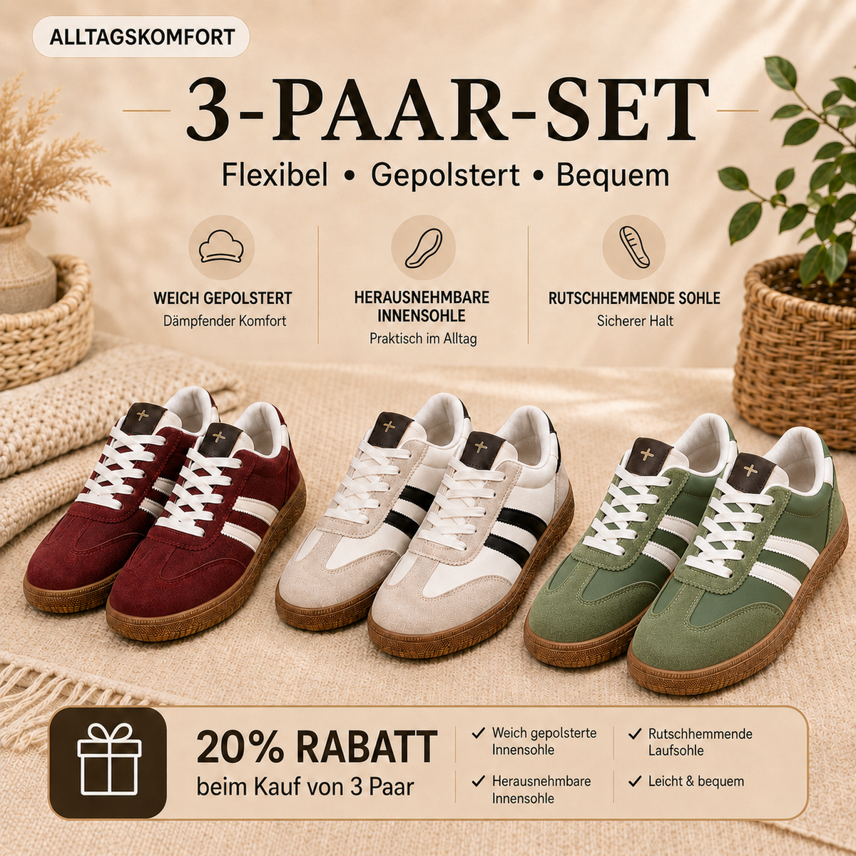 Mara | Bequeme Retro-Sneaker für Damen
