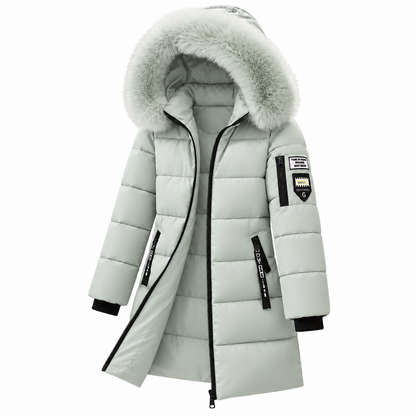 🚨 Winter-Bestseller: Jetzt 49% sparen! Warmer Damen-Wintermantel mit Kapuze und abnehmbarem Fellkragen