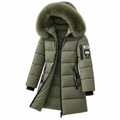 🚨 Winter-Bestseller: Jetzt 49% sparen! Warmer Damen-Wintermantel mit Kapuze und abnehmbarem Fellkragen