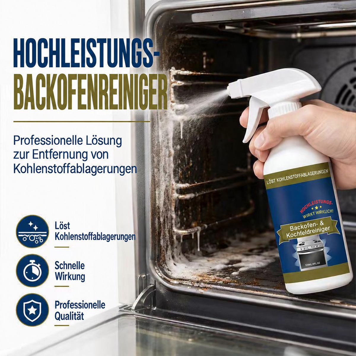 🌻Kraftreiniger-Spray für Backofen & Kochfeld