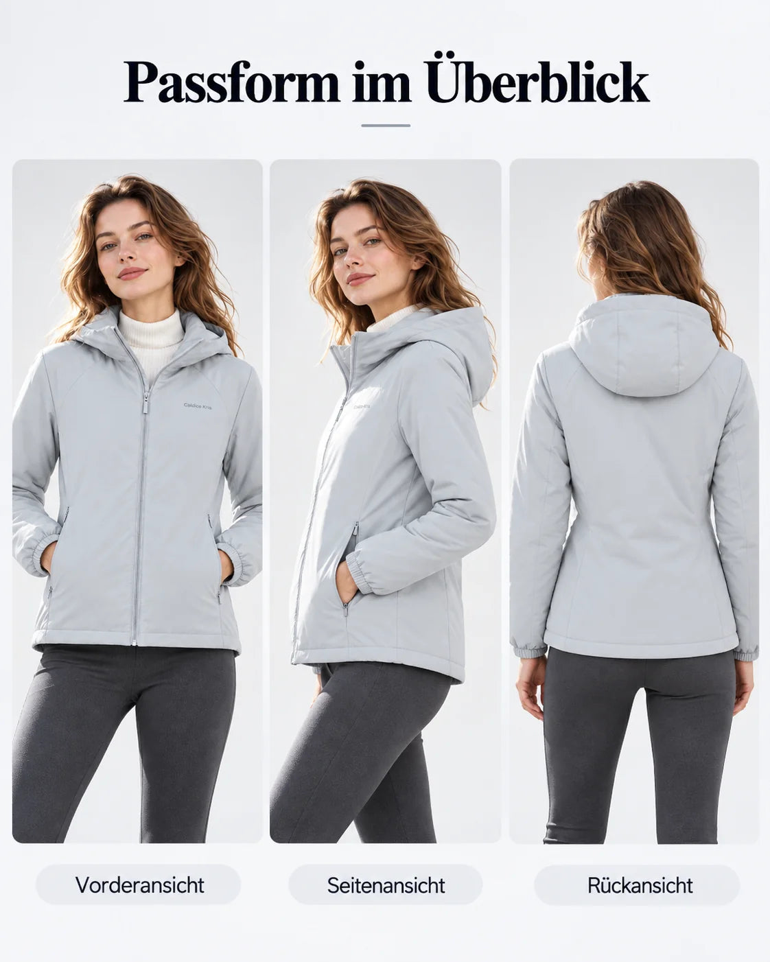 ⚡ LETZTER TAG – 49 % RABATT❄️ Leichte Damen-Daunenjacke mit Kapuze – 90 % Entendaunen & kuschelige Wollfüllung