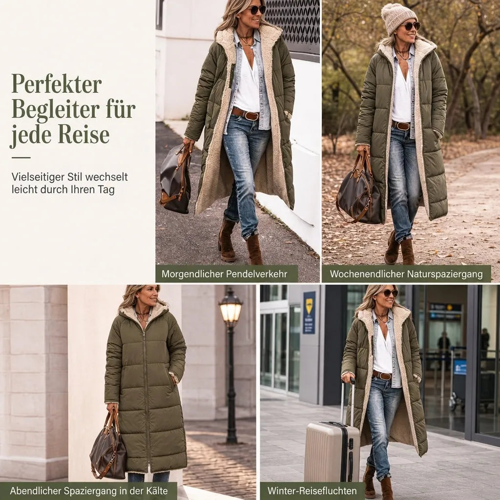 👑 Bestseller – Über 80.000 verkauft 🔥 Wendbare, wattierte Slim-Fit-Mantel mit Kapuze 🚀 Kostenloser Versand