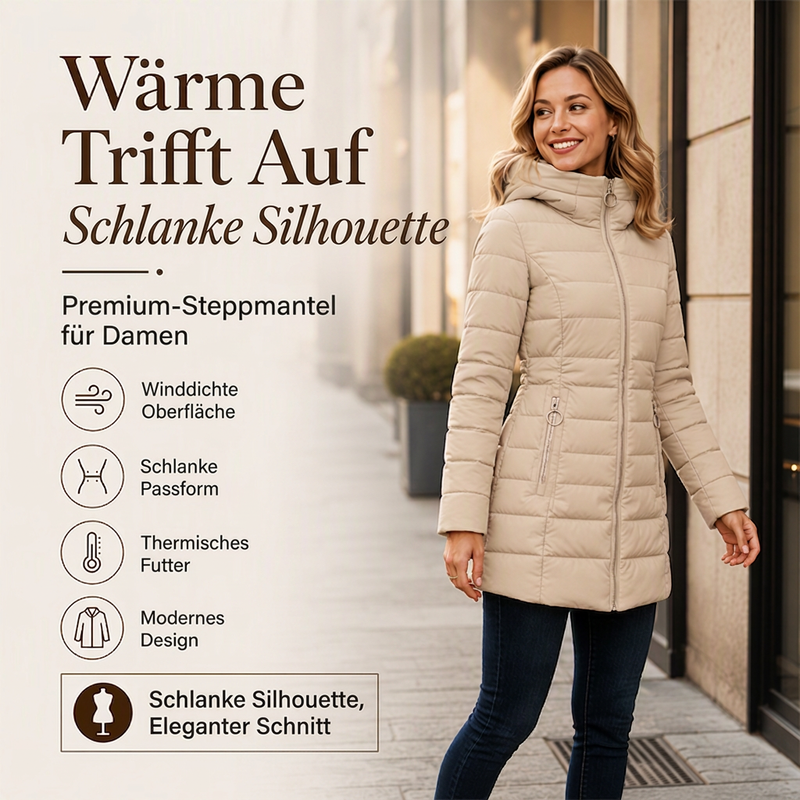 👑 Über 80.000 Käufer haben bereits zugeschlagen! Damen-Wintermantel mit Kapuze und Isolierung