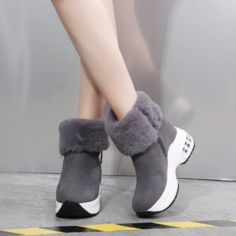👑🔥 84 % RABATT – Jetzt schon für den Winter sichern | Warme Plüsch-Stiefeletten für Damen ❄️