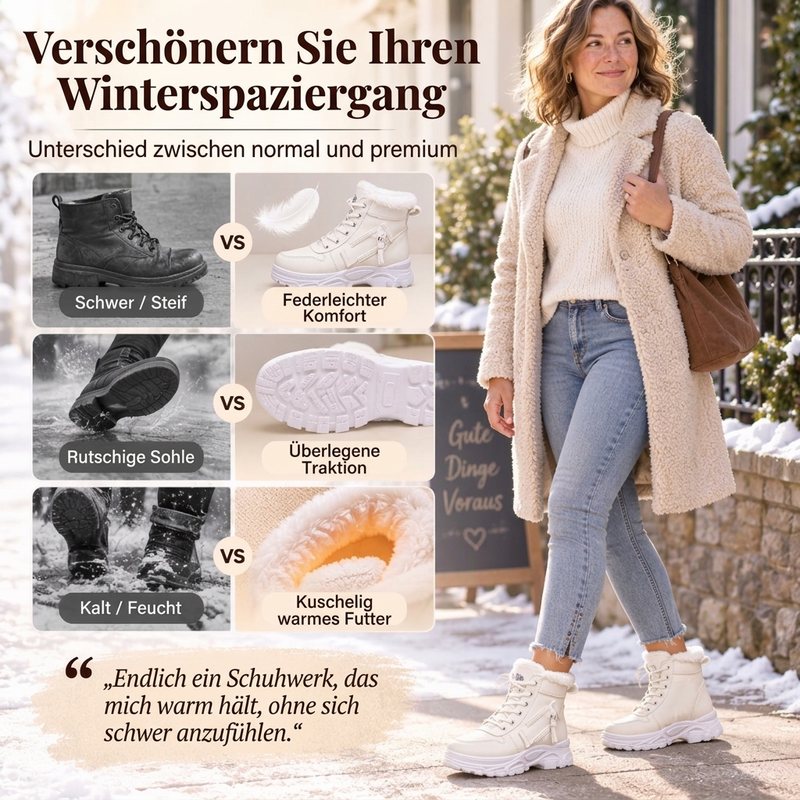 👑❄️ 50% RABATT – nur heute! ❄️ Warme Damen-Winter-Stiefeletten mit Plüschfutter – bequem & kuschelig warm