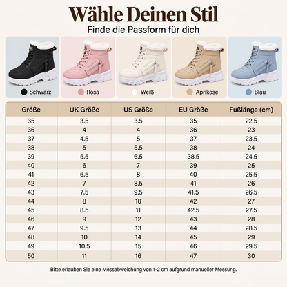 👑❄️ 50% RABATT – nur heute! ❄️ Warme Damen-Winter-Stiefeletten mit Plüschfutter – bequem & kuschelig warm