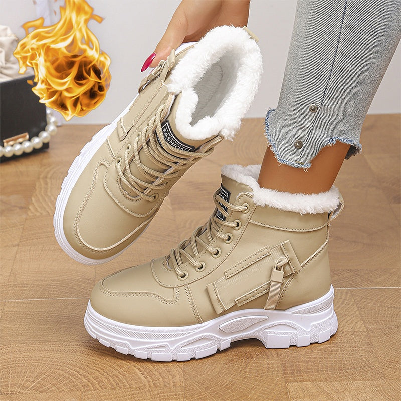 👑❄️ 50% RABATT – nur heute! ❄️ Warme Damen-Winter-Stiefeletten mit Plüschfutter – bequem & kuschelig warm