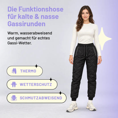 👑❄️ 50% RABATT – nur heute! ❄️Gefütterte Thermo-Funktionshose – ideal für kalte Gassirunden