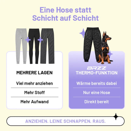 👑❄️ 50% RABATT – nur heute! ❄️Gefütterte Thermo-Funktionshose – ideal für kalte Gassirunden