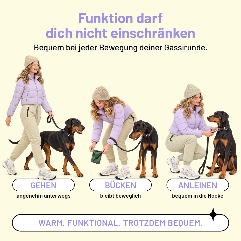 👑❄️ 50% RABATT – nur heute! ❄️Gefütterte Thermo-Funktionshose – ideal für kalte Gassirunden