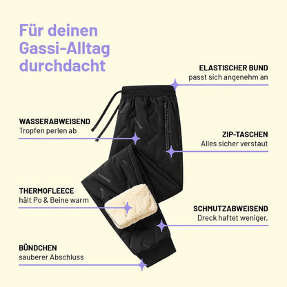 👑❄️ 50% RABATT – nur heute! ❄️Gefütterte Thermo-Funktionshose – ideal für kalte Gassirunden