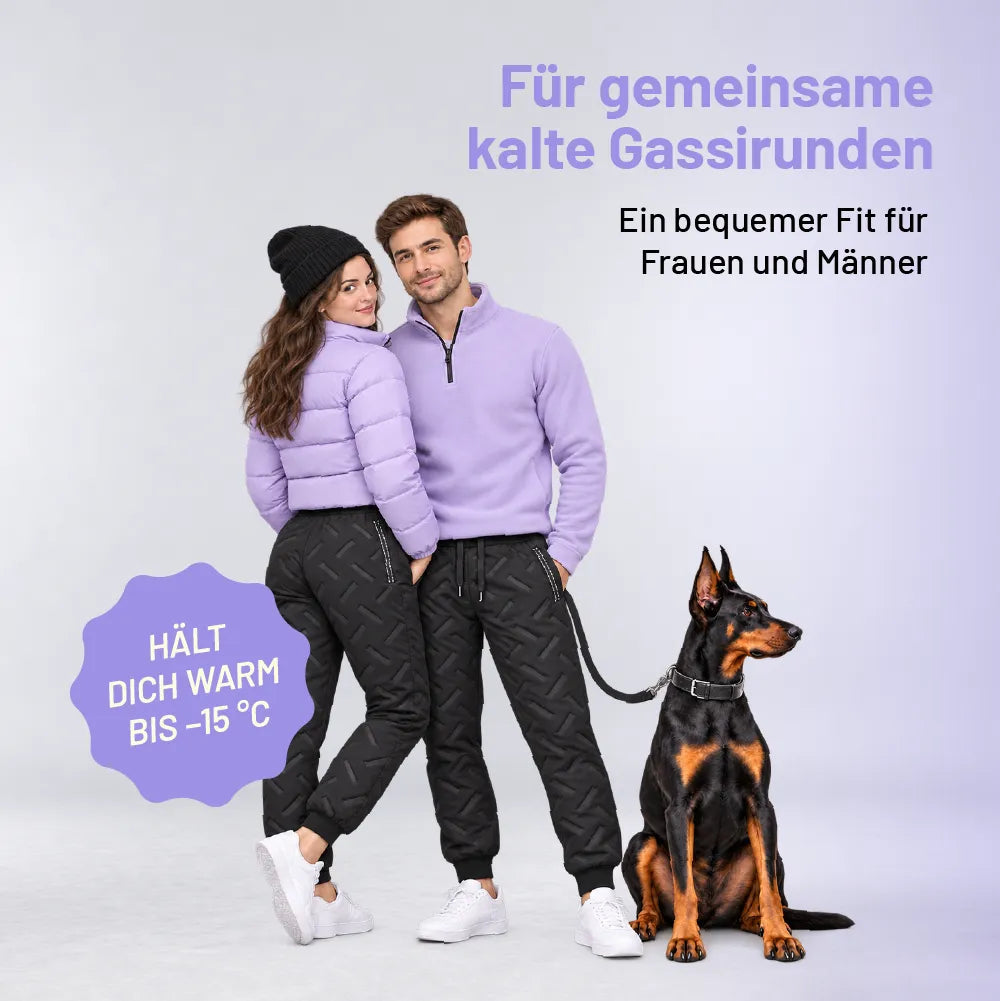 👑❄️ 50% RABATT – nur heute! ❄️Gefütterte Thermo-Funktionshose – ideal für kalte Gassirunden