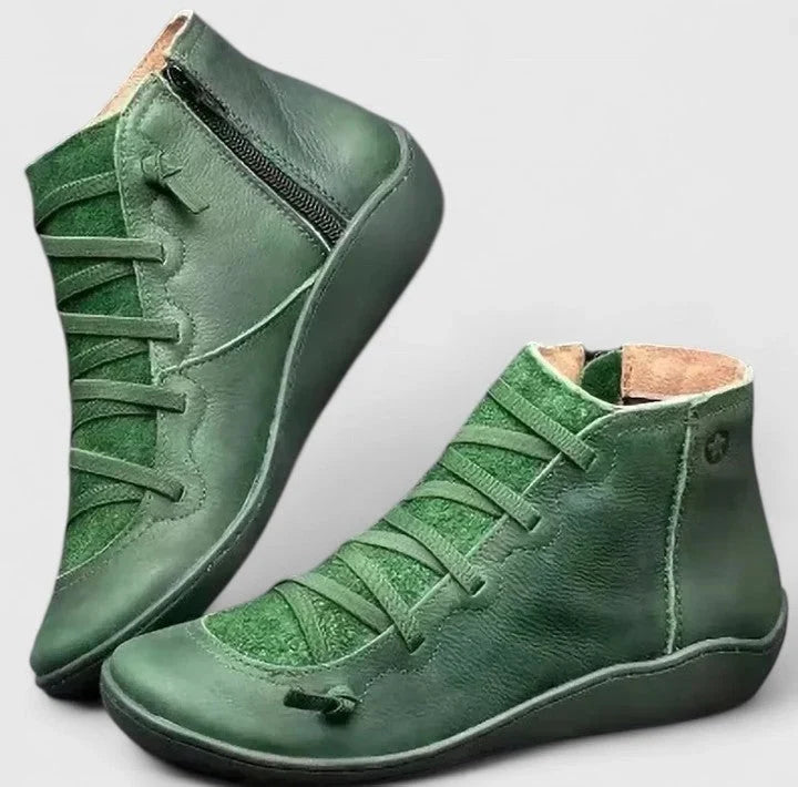 🔥 Letzter Tag: 50 % Rabatt – Wasserdichte orthopädische Damen-Lederstiefeletten
