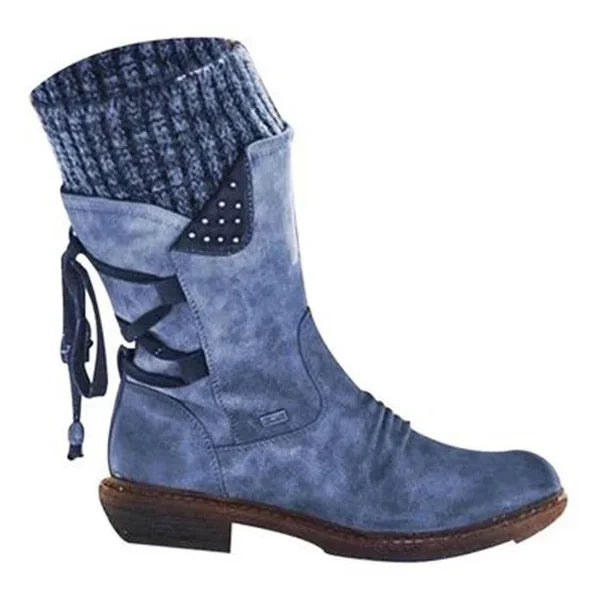 🔥 LETZTER TAG – 49 % RABATT 🔥 Damen Winterstiefel mit orthopädischer Unterstützung, Schleifendetail & warmer Wollfütterung