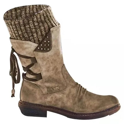 🔥 LETZTER TAG – 49 % RABATT 🔥 Damen Winterstiefel mit orthopädischer Unterstützung, Schleifendetail & warmer Wollfütterung