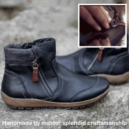 🔥 Letzter Tag: 50 % Rabatt – Wasserdichte orthopädische Damen-Lederstiefeletten