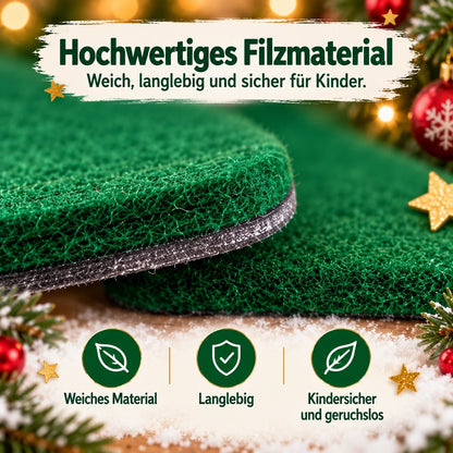 🔥 Heute BIS ZU 58 % RABATT | Filz-Weihnachtsbaum zum Selbstgestalten für Kinder mit LED-Lichtern