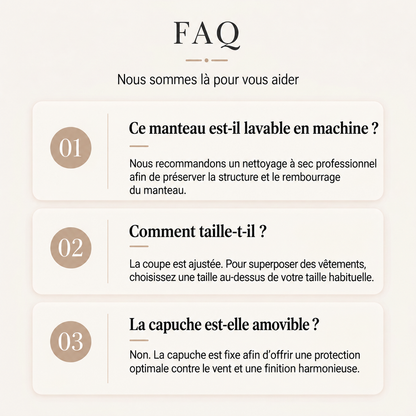 Questions fréquentes sur le manteau d’hiver