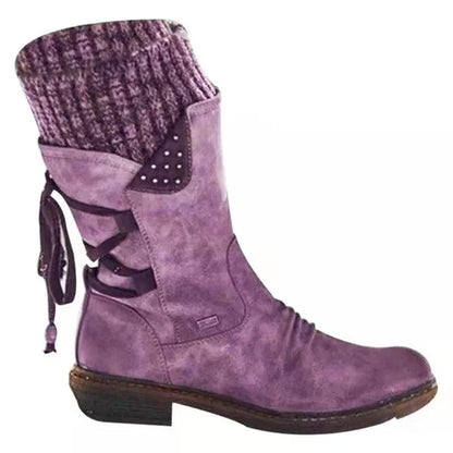 🔥 LETZTER TAG – 49 % RABATT 🔥 Damen Winterstiefel mit orthopädischer Unterstützung, Schleifendetail & warmer Wollfütterung
