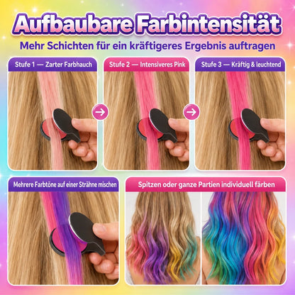 👑🔥 Nur heute: 50 % RABATT 🌈 12-teiliges Set mit temporärer Haarkreide und Applikatoren