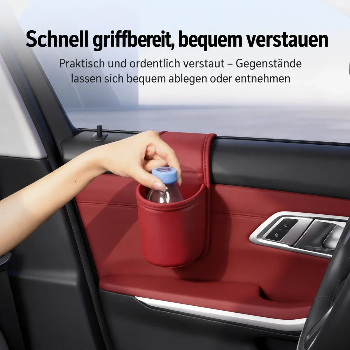 🔥 BIS ZU 81 % RABATT – Auto-Organizer aus Echtleder – Auslaufsicher, stilvoll & praktisch 🚗