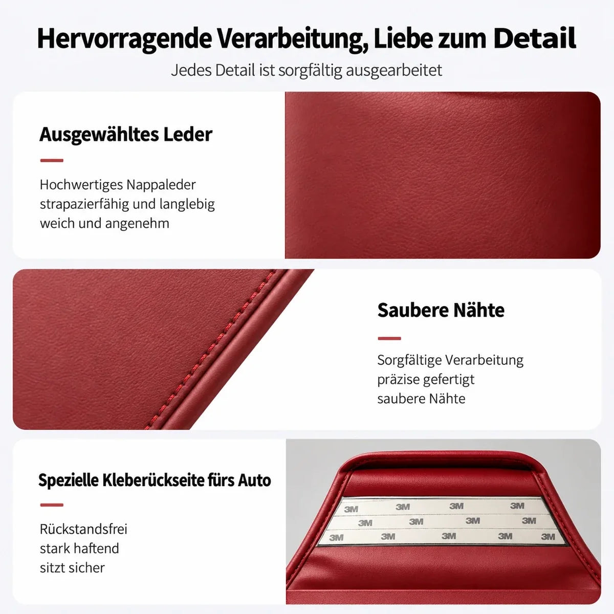 🔥 BIS ZU 81 % RABATT – Auto-Organizer aus Echtleder – Auslaufsicher, stilvoll & praktisch 🚗