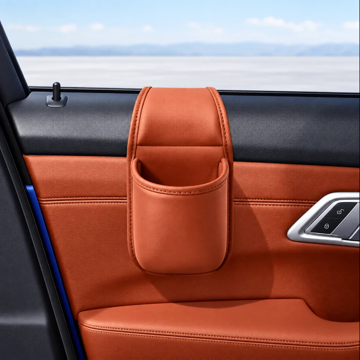 🔥 BIS ZU 81 % RABATT – Auto-Organizer aus Echtleder – Auslaufsicher, stilvoll & praktisch 🚗