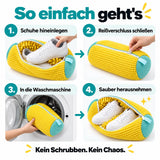 👟 Schluss mit schmutzigen Sneakern! Premium XL Schuhwaschbeutel – ✨ 360°-Reinigung ohne mühsames Schrubben, schützt Schuhe & Waschmaschine
